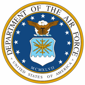 Official U.S. Air Force seal: eagle, thunderbolt, 1947.