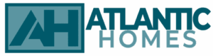 Atlantic Homes logo for coastal homes, hurricane shutters, Wilmington.