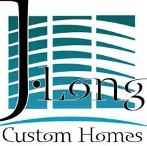 J. Long Custom Homes logo: Coastal custom homes, hurricane shutters, Wilmington.