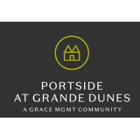Portside at Grande Dunes logo for coastal Myrtle Beach hurricane shutters.