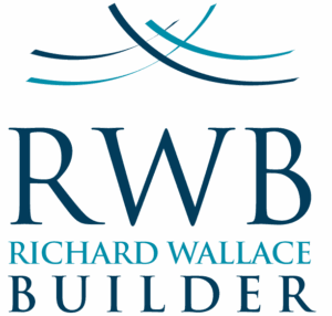 RWB Richard Wallace Builder logo: Wilmington hurricane shutters and construction.