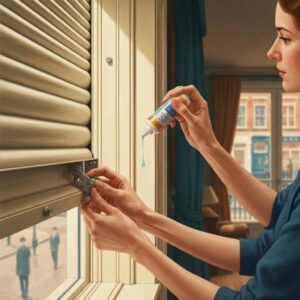 Applying lubricant to roll-down hurricane shutter tracks