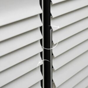 Close-up of common installation mistakes on accordion shutters, highlighting misalignment and sealing issues