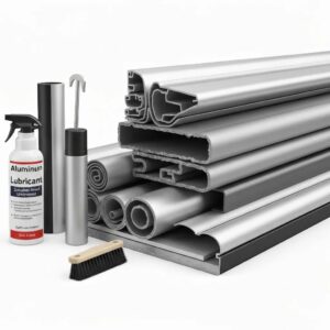 Close-up: shutter parts and maintenance tools