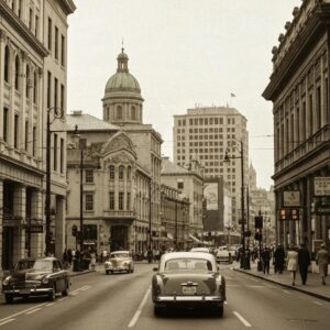 Examples of accordion, rolldown, colonial and Bahama hurricane shutters on a coastal home