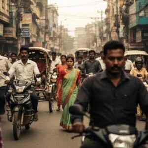 Homeowner and contractor reviewing permit documents for roll down shutter installation