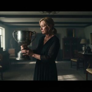 Homeowner installing storm panels on windows with a helper in a coastal neighborhood