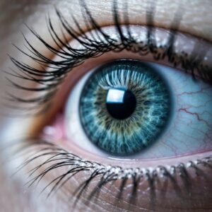 Person measuring a window opening for accordion shutters installation