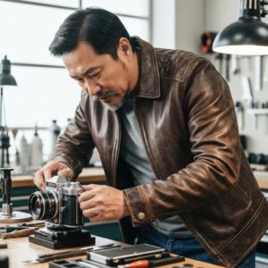 Installer measuring openings for roll‑down hurricane shutters during a professional installation