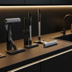 Selection of gentle cleaning tools for accordion shutters — safe supplies for coastal maintenance